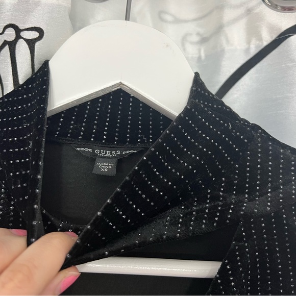 Guess Brand black top long sleeve, size XS - Picture 2 of 2